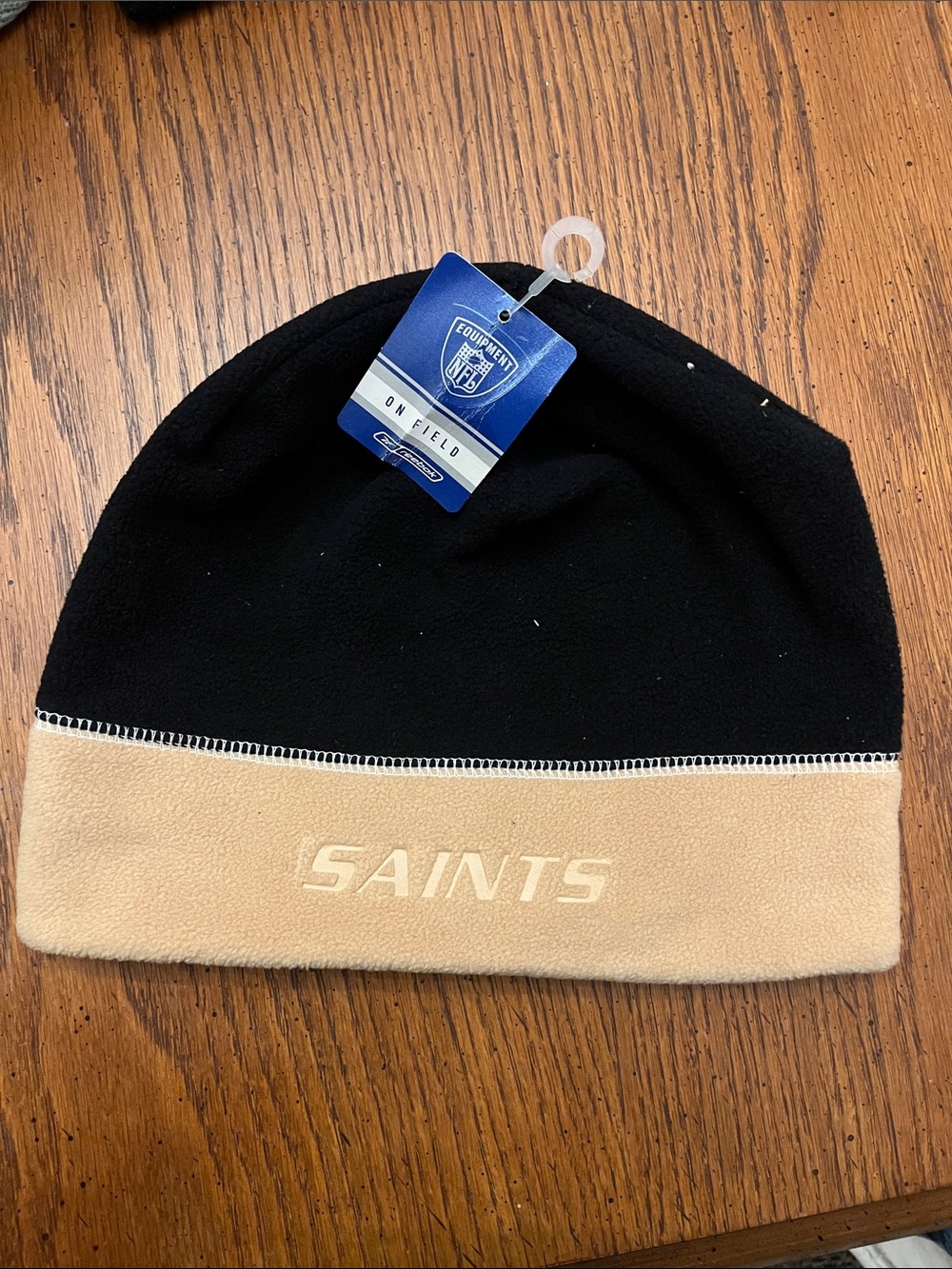 Reebok Saints On Field NFL Beanie Skully Vintage NOLA New Orleans Saints Cap